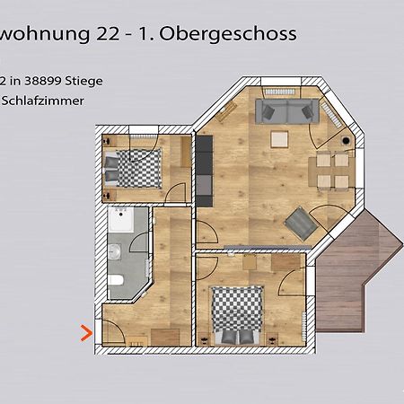 Auszeit-Im-Harz Haus 5 Wohnung 22 Stiege 外观 照片